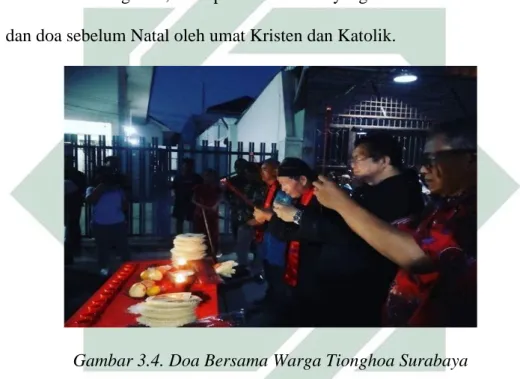 Gambar 3.4. Doa Bersama Warga Tionghoa Surabaya 