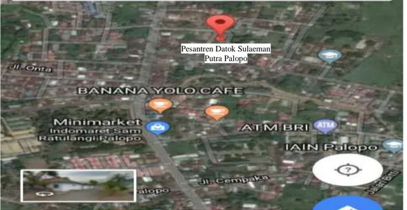 Gambar 3.1 Peta Google Maps Lokasi Pesantren Modern Datok  Sulaiman Putra 