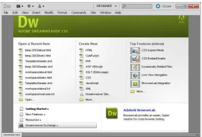 Gambar 5.2 Adobe Dreamweaver
