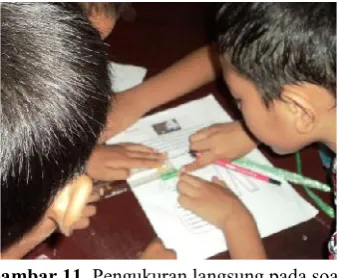 Gambar 11. Pengukuran langsung pada soal.