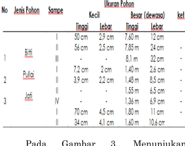 Tabel  1.  Presentasi  pertumbuhan  tanaman     pada  tiga  jenis  tumbuhan  yang  berbeda