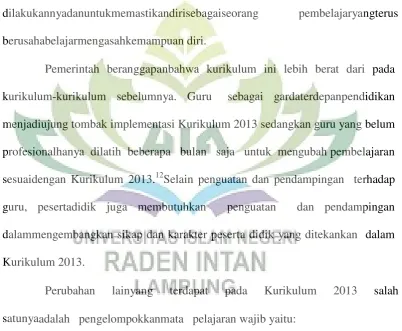 Tabel  1.1 Pengelompokan Mata pelajaran Wajib 