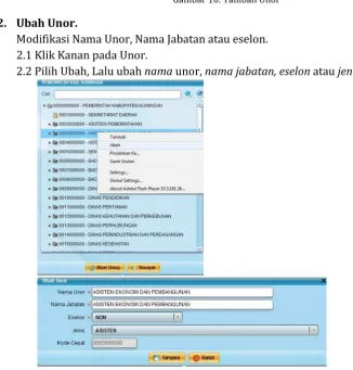Gambar 10. Tambah Unor 