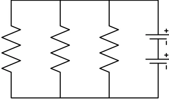 Gambar 3:  Contoh rangkaian paralel 