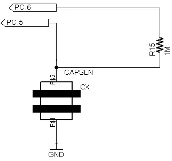 Gambar 3. Rangkaian Sensor Kapasitif