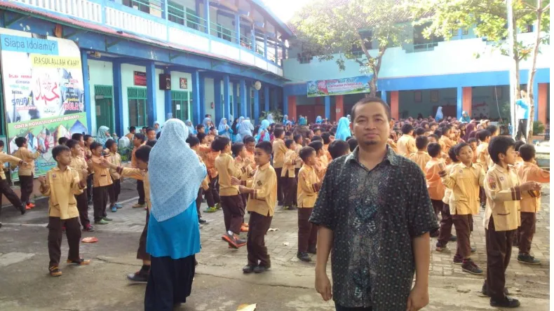 Gambar 7. Wawancara dengan Pak Eka Mulyanto S.Pi (Kepala Sekolah SDIT 