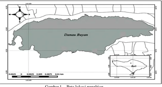 Gambar 1. Peta lokasi peneltian. Figure 1. Map of research location.