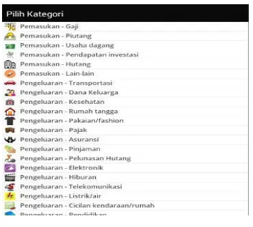 Gambar .13 Tampilan pengingat transaksi 