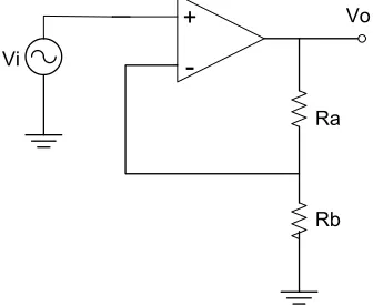 Gambar 2.9 Rangkaian penguat non inverting 