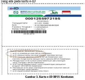 Gambar 3. Kartu e-ID BPJS Kesehatan