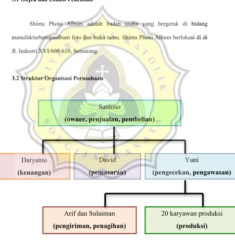 Gambar 3.1 Struktur Organisasi 