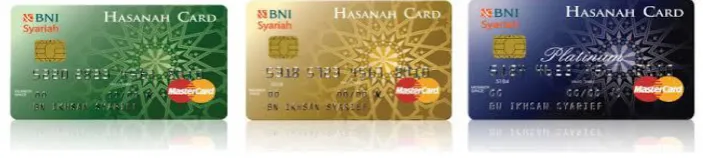 GAMBAR 1.1 Jenis iB Hasanah Card Yang Ada di BNI Syariah 