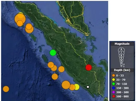 Gambar 1. Sebaran gempa >7SR dalam kurun waktu tahun 2000 – 2017 (sumber: USGS) 