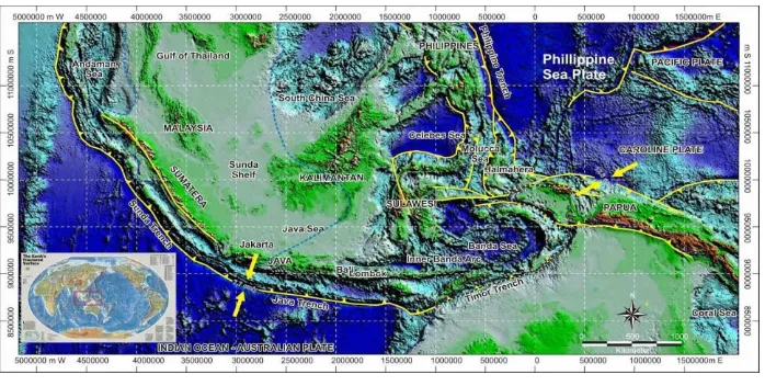 Gambar 4 . Mozaik lempeng tektonik di Indonesia 