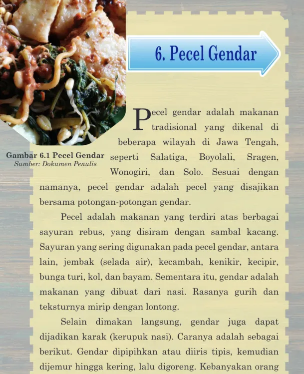 Gambar 6.1 Pecel Gendar