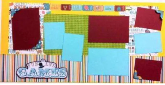 Gambar 1 Contoh Circus Layout  (http://accidentalscrapbook.blogspot.com/2011/