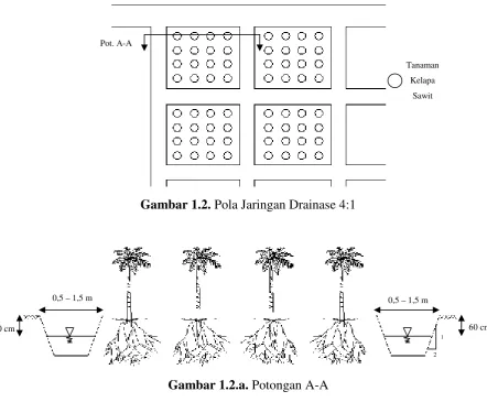 Gambar 1.2. Pola Jaringan Drainase 4:1