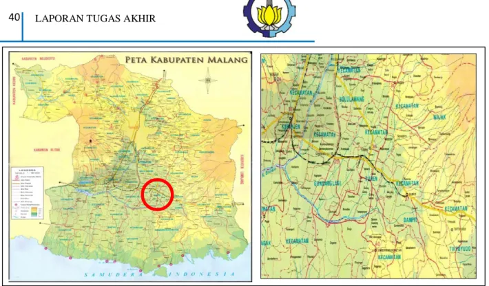 Gambar 4.1 Peta Lokasi PT. Pindad (Persero) Turen-Malang
