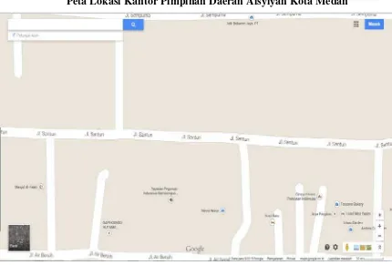 Gambar 1 Peta Lokasi Kantor Pimpinan Daerah Aisyiyah Kota Medan 