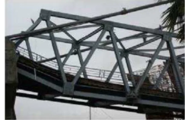 Gambar 1  Contoh Keruntuhan Jembatan Rangka 