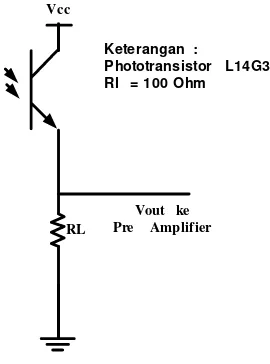 Gambar 3 .11 Rangkaian detector cahaya 