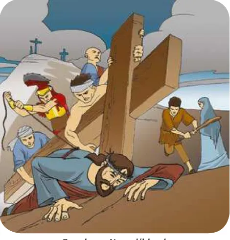 Gambar 1 Yesus di bawa ke hadapan Pilatus