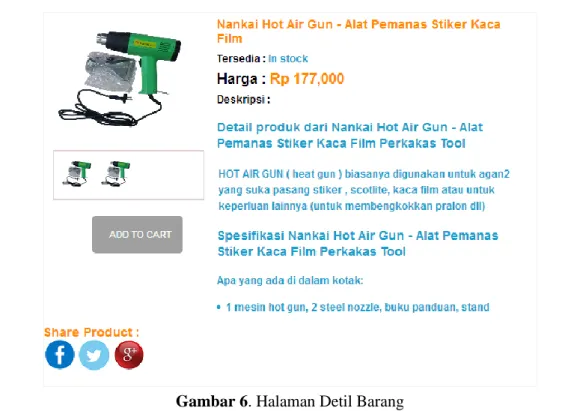 Gambar 6. Halaman Detil Barang 