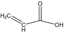 Gambar 1. Struktur asam akrilat 