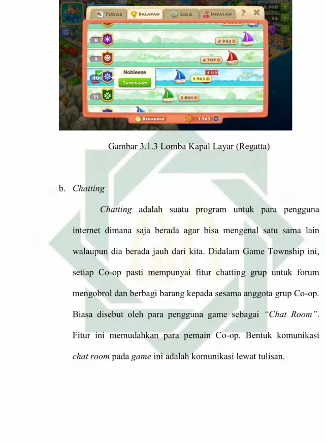 Gambar 3.1.3 Lomba Kapal Layar (Regatta) 