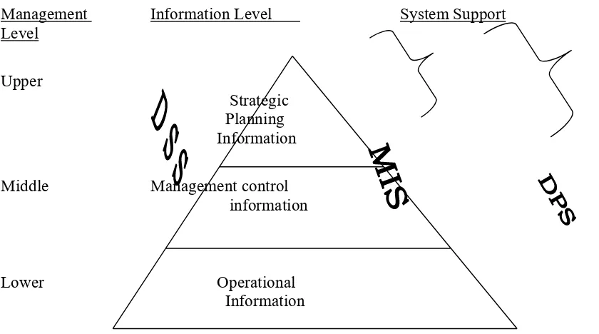 Figure 1-4: Management and Information Levels in a Typical Organization. 
