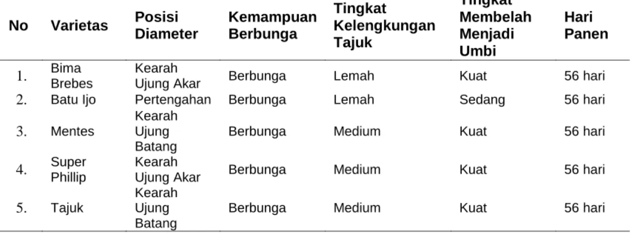 Tabel 3. Pengamatan Kualitatif 