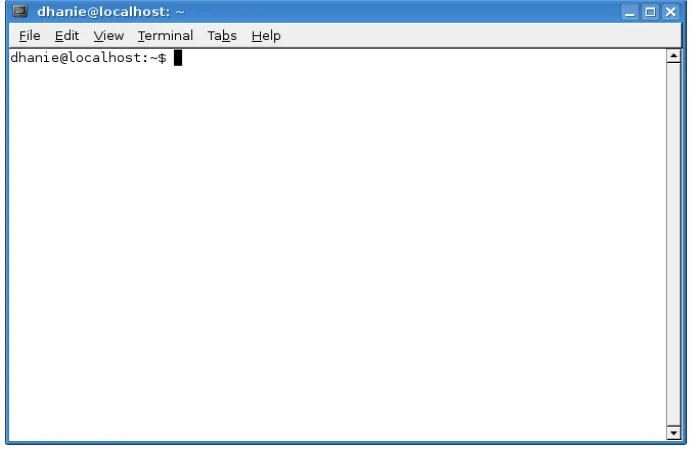 Gambar 1.2.1 Membuka Terminal dari Environment GNOME