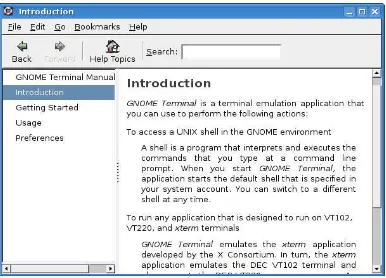 Gambar 1.2.11 Tampilan dari GNOME terminal manual