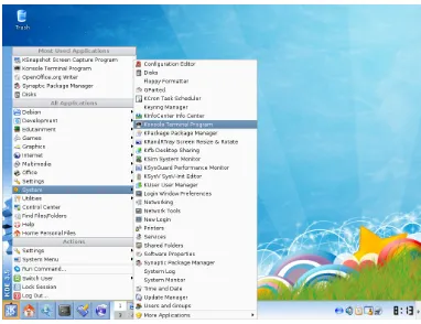 Gambar 1.1.1 Tampilan Konsole di environment KDE Desktop