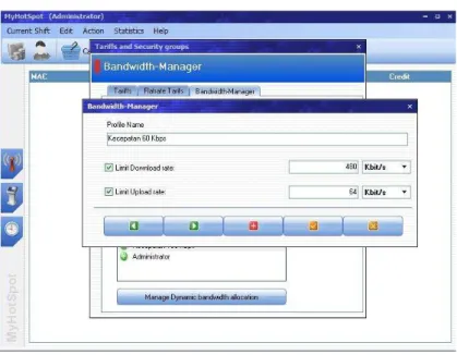 Gambar 11 Bandwidth Manager 
