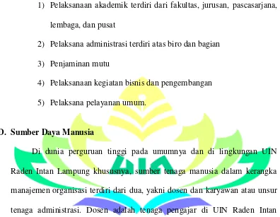 Tabel 3.1: Jumlah Dosen dan Tenaga Administrasi UIN Raden Intan Lampung Berdasarkan Golongan 2017 