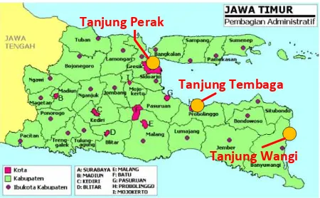 Gambar 4. 7 Peta Provinsi Jawa Timur