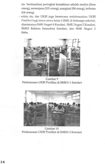 Gambar 9Pelaksanaan UKBI Prediksi di SMKN1 Kendari