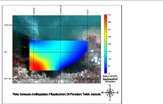 Gambar 9. Peta Distribusi Spasial Kandungan Logam Berat (Pb) di Perairan Teluk Jakarta  Pembahasan 