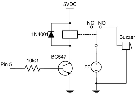 Gambar 4. Skematik diagram modul  buzzer