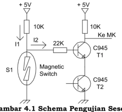 Gambar 4.1 Schema Pengujian Sesor  4.5.  Pengujian DTMF Transmitter 