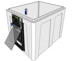 Gambar IV. 3 Desain peletakan sensor pada cool box  Komponen penyusun sistem kontrol atmosfer terdiri dari:  a