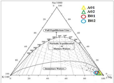 Gambar 3 Diagram Na-K-Mg 
