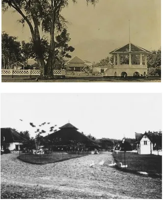 Gambar 11. Monumen K. F. Holle di Alun-Alun Garut (1910), Monumen Rafflesia di SumberTheeplanter, te GaroetKIT