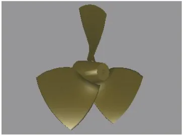 Gambar 3.17. Geometri Model dengan 1 Blade