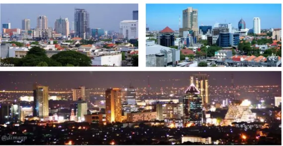 Gambar 1.2 Skyline Beberapa Bagian Kawasan di CBD Surabaya 