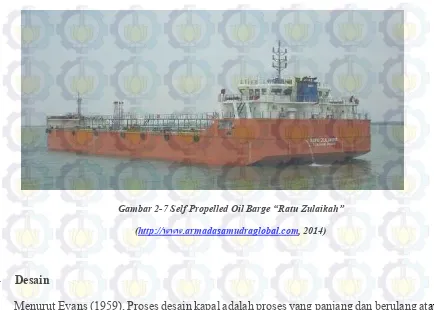 Gambar 2-7 Self Propelled Oil Barge “Ratu Zulaikah”  