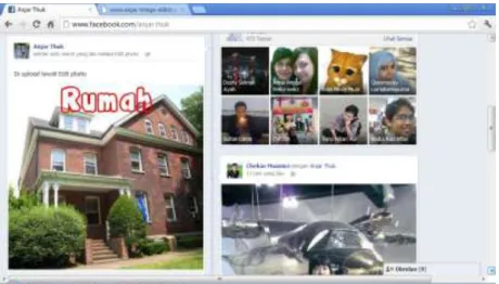 Gambar 3. Hasil setelah di share ke Facebook 