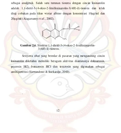 Gambar 2.5. Struktur 2-(4-amino-5-(4-klorofenil)-6-etilpirimidin-2-il)-6-          bromo-3-fenilkuinazolin-4(3H)-on
