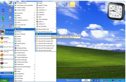 Gambar 5.1 Tampilan Cara Mengaktifkan Excel 